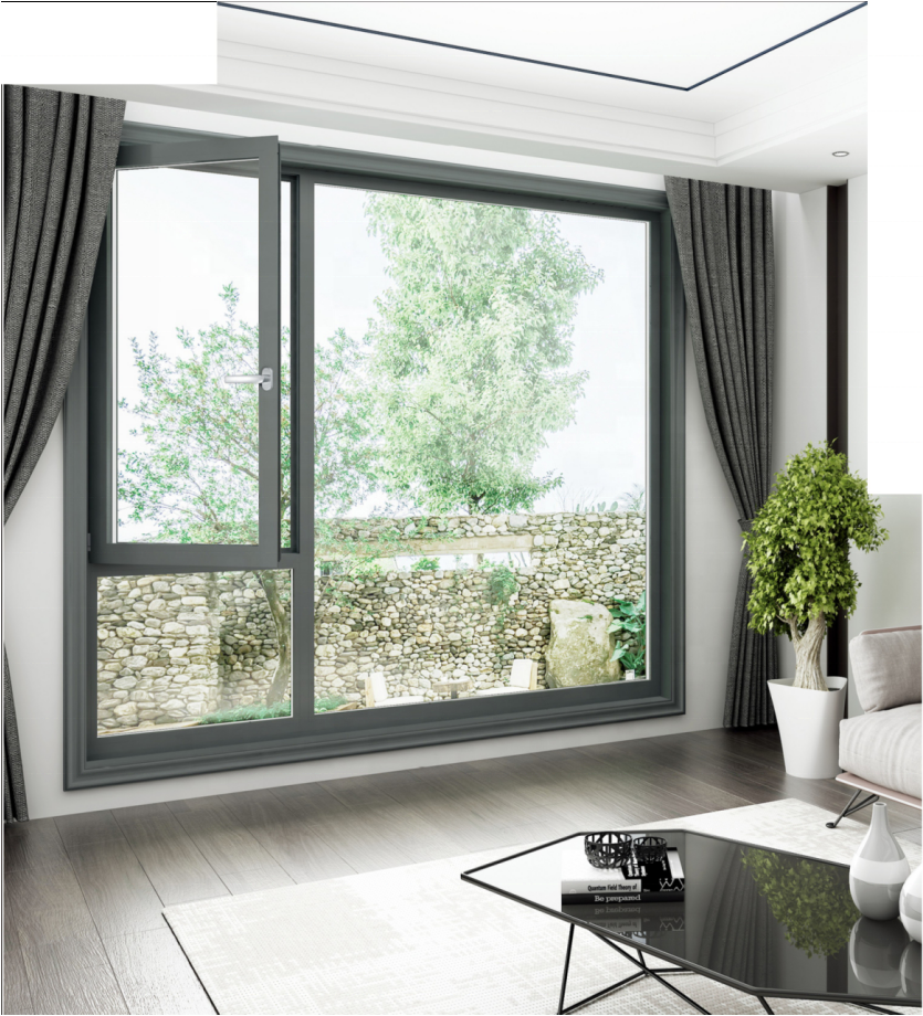 LVDUN 80 Modern Slim Series aluminium slim frame and flush sash windows