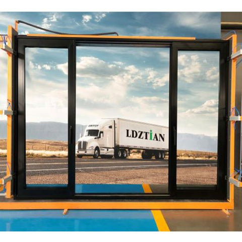 LVDUN 96x96 sliding glass door narrow frame aluminum windows