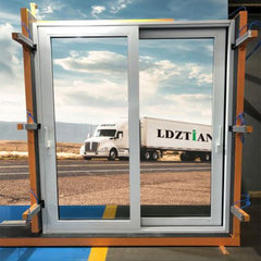 LVDUN 96x96 sliding glass door narrow frame aluminum windows