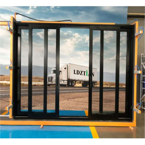LVDUN 96x96 sliding glass door narrow frame aluminum windows WMDA