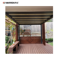 Warren 8x10 outdoor pergola with aluminium waterproof louver roof