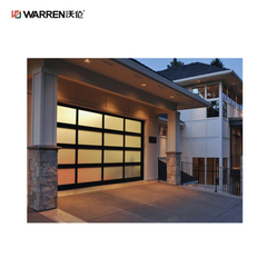 Warren 9x17 Insulated Clear Garage Door With Roll Up Doors