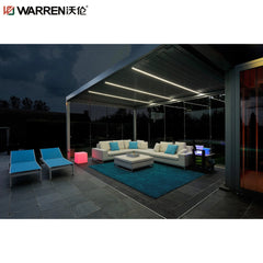 Warren 3x3 aluminum pergola with outdoor louvered roof waterproof