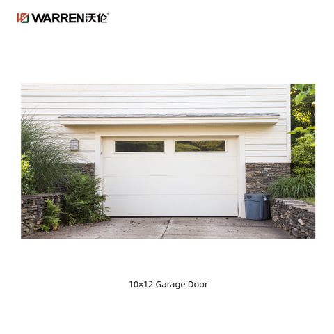 Warren 10x12 Double Garage Door Glass With Automatic Folding Garage Doors
