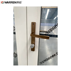 Warren 6 Panel Exterior Door White Front Door With Glass Metal French Doors Aluminum Glass