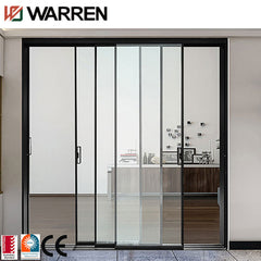 New glass sliding door system manual slide door aluminum glass sliding door system