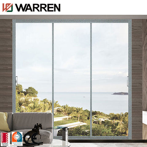 New glass sliding door system manual slide door aluminum glass sliding door system