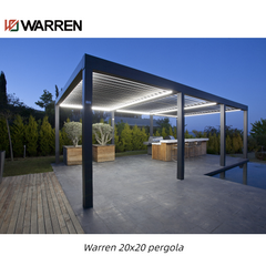 Warren 20x20 aluminum pergola with gazebo metal outdoor