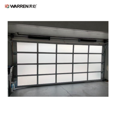 Warren 9x11 Garage Door Glass Insert With Roll Up Auto Garage Door