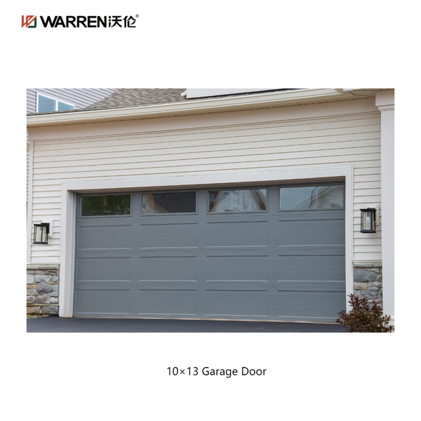 Warren 10x13 Double Electric Roller Garage Door With Windows