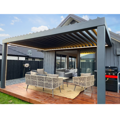 Warren 10x20 louvered roof pergola with patio aluminum canopy