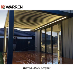 Warren 20x20 aluminum pergola with gazebo metal outdoor