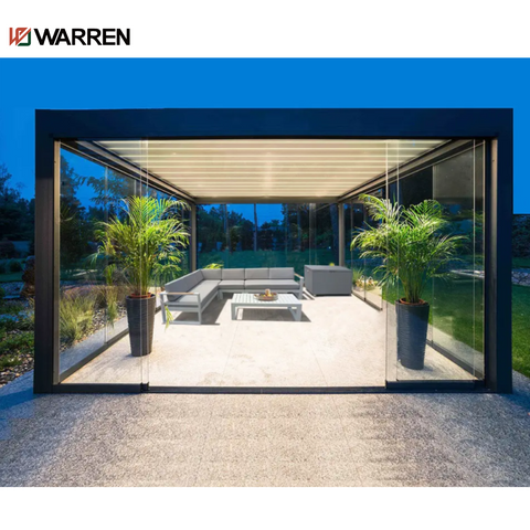 Warren 10x20 louvered roof pergola with patio aluminum canopy