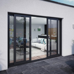 LVDUN cheap price fire rated aluminum sliding doors