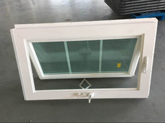 High quality American style pvc awning window Bathroom frosted glass pvc profile swing tilt windows skylight/roof window