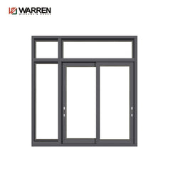 Warren Top simple design aluminum sliding window/casement 3 tracks aluminum sliding glass window
