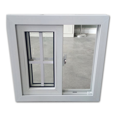 European design 2 track pvc horizontal sliding window for home