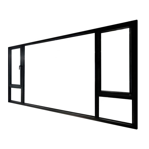 LVDUN Aluminium Tempered Glass Bifolding Windows Horizontal Folding Local Window Aluminium Bifold Window