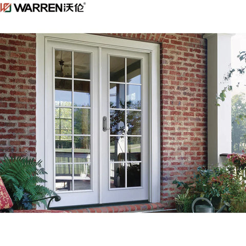Warren 10 Lite Exterior Door Water Proof Doors 2-1/4 Inch Thick Exterior Door French Double