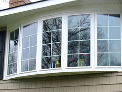 LVDUN Modern Bay & Bow Window Designs Aluminum Balcony Glass Cambered Curved Window