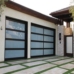 LVDUN Modern style automatic sectional glass garage door for home building