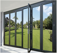 LVDUN Thermal Break Aluminium Bifold Accordion Winnipeg Best Price Bi Folding Doors