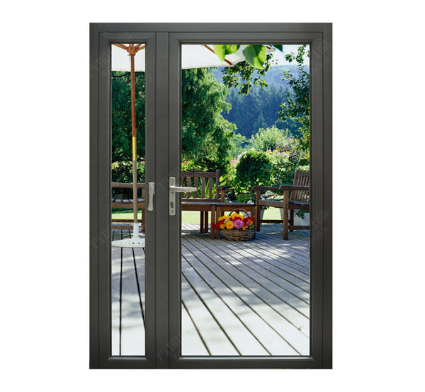 LVDUN aluminum french patio door unequal double swing door