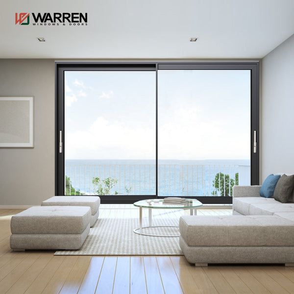 Warren 96 x 96 Exterior Sliding Glass Door 96 x 96 Sliding Patio Door Cost