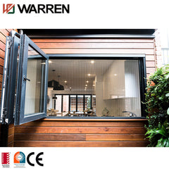 Modern triple double glazed accordion by folding windows