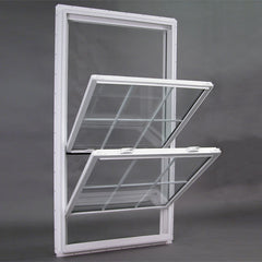 LVDUN vertical sliding double/single hung sash window china vinyl upvc window