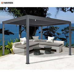 Warren 12x16 electric outdoor louver aluminum pergola