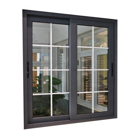 Double Glazed Windows Aluminum Frame Tempered Glass Swing Windows