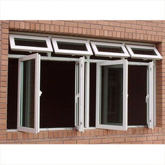 Factory Direct Cheap Price UPVC Top Awning Windows PVC Swing Casement Windows For Villa