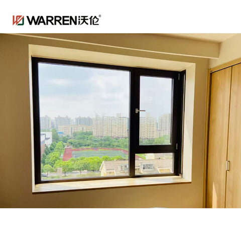 Warren 6 foot window energy saving high quality aluminum thermal break casement sliding window screen grill design