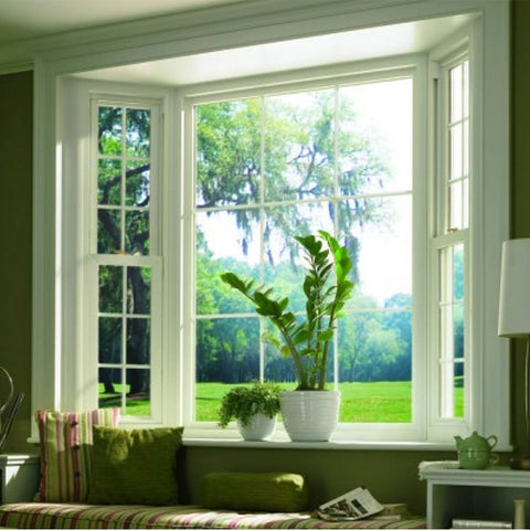 LVDUN European Sliding Double Casement Window With Mosquito Net And Grill