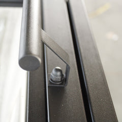 LVDUN Manufacturing Tempered Glass wrought Steel Swing Fixed Door grill design Sliding Door