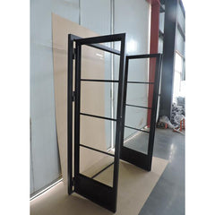 LVDUN Floor To Ceiling Sliding Casement Double Iron Doors With Clear Glass