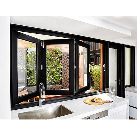 LVDUN Hot Sale Aluminum Windows Australian Standard Upvc Window Sliding Glass Reception Bifold Window Track