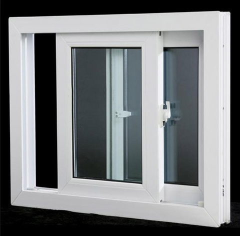 Durable Quality Bathroom Used Customized PVC Sliding Window Designs With Frosted Glass