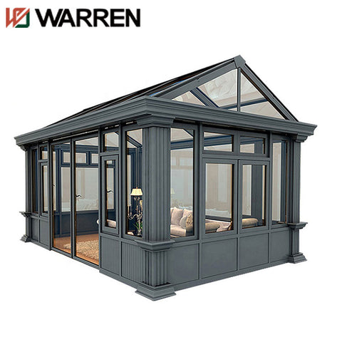 Waterproof aluminum alloy flat prima glasshouse sunroom