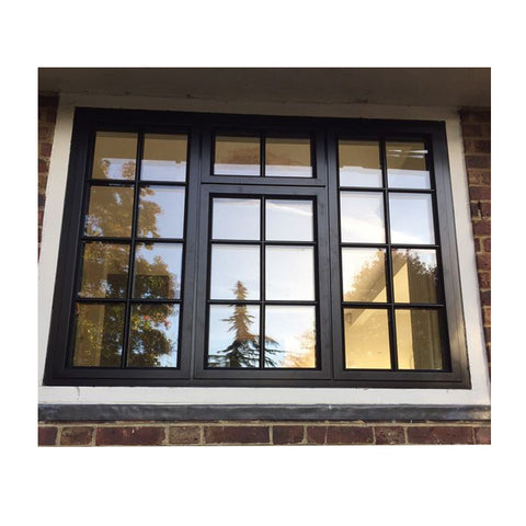 LVDUN Aluminum Casement Window with Mosquito Net Double Glazed Tempered Glass Window Designs for Homes