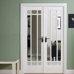 Warren white series 115*45 door aluminium French door double glass