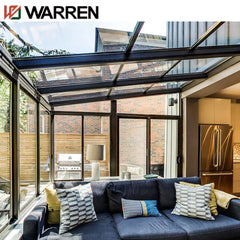 Waterproof aluminum alloy flat prima glasshouse sunroom
