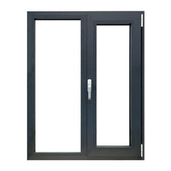 LVDUN Customized security windows black vertical double glazed aluminum casement window