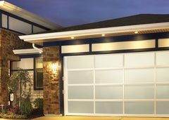 Heat insulation cheap price aluminum and glass garage door