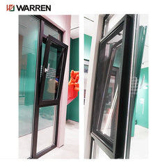 Warren new design double glass aluminium hurricane proof vertical turn tilt windows vertical aluminium window