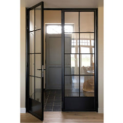 LVDUN Security Interne Iron And Aluminium Glass Door