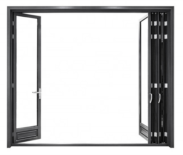 Warren Thermal Break Aluminium Bi Fold Accordion glass door Best Price Bi folding Door