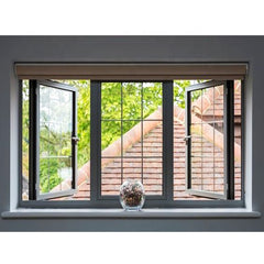 LVDUN Customized Horizontal Pivoting  90 Degree Tempered Glass Standard Sizes Casement Windows