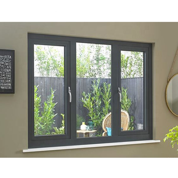 LVDUN Customized Horizontal Pivoting  90 Degree Tempered Glass Standard Sizes Casement Windows